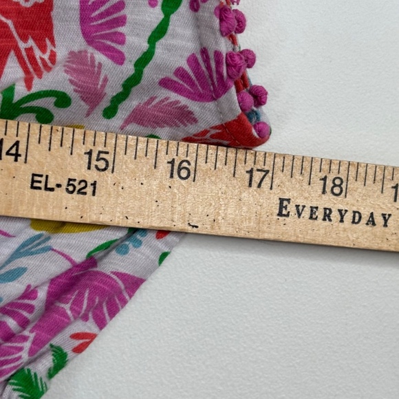 Mini Boden Dress 11-12 Tropical Floral Parrot Pockets Short Sleeve Preppy Beach - Picture 9 of 11